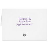 Johnny Jump Up Danke-Karte (Rückseite Horizontal)