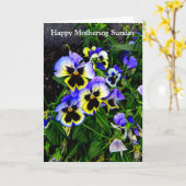 Johnny Jump Up Karte (Gelbe Blume)