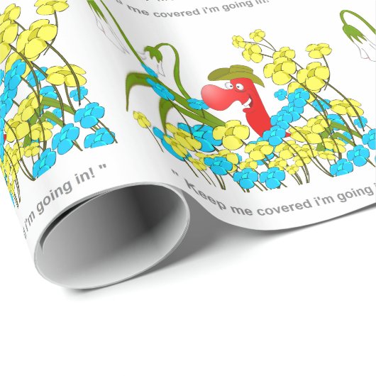 Johnny-Kondom bedeckt Geschenkpapier (Rolleneckpunkt)