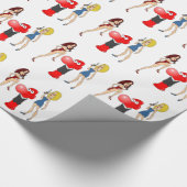 Johnny-Kondom völlig geladen Geschenkpapier (Ecke)