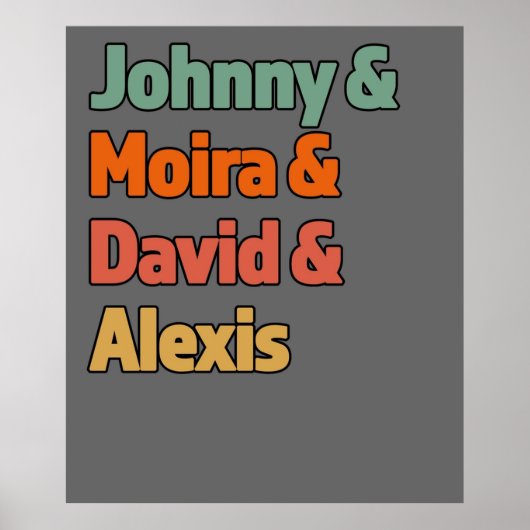Johnny Moria David Alexis Großes Geschenk für den Poster (Vorne)