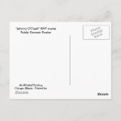 Johnny O'Clock — Monochrome Plakate Postkarte (Rückseite)
