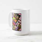 "Johnny P" und "Dennis Brown" durch Ruchell Kaffeetasse (Vorderseite Links)