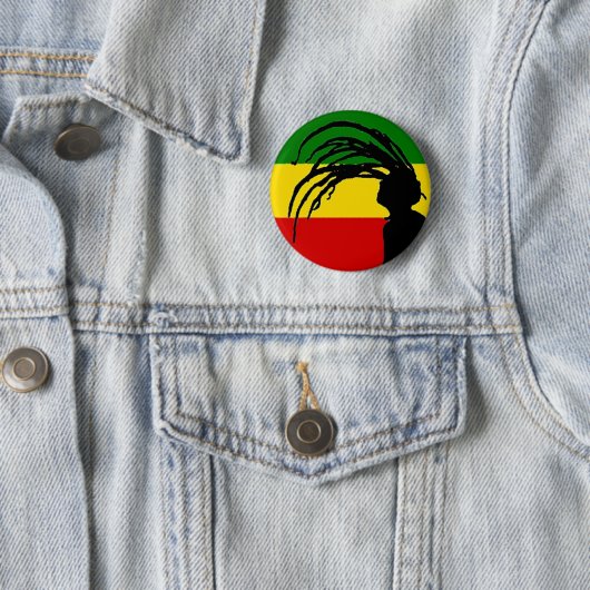 Johnny-Pfeife rasta Flaggenknopf Button (Beispiel)