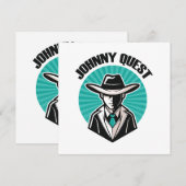 Johnny Quest Einladung (Vorne/Hinten)