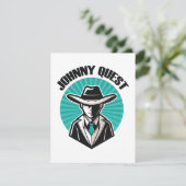 Johnny Quest Feiertagskarte (Stehend Vorderseite)