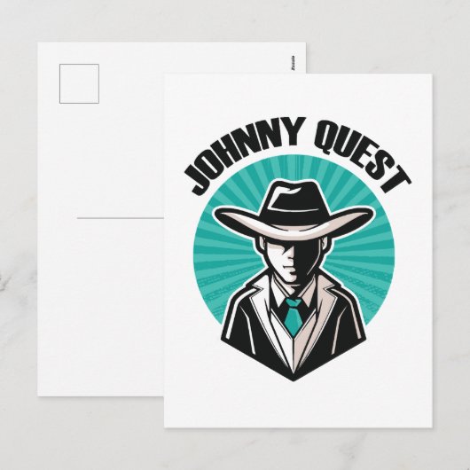 Johnny Quest Feiertagspostkarte (Vorne/Hinten)