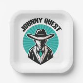 Johnny Quest Pappteller (Vorderseite)
