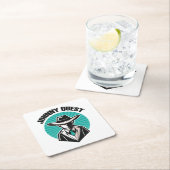 Johnny Quest Rechteckiger Pappuntersetzer (Vor Ort)