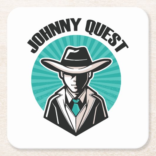 Johnny Quest Rechteckiger Pappuntersetzer (Vorderseite)
