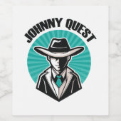 Johnny Quest Weinetikett (Einzelnes Label)