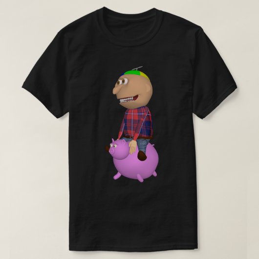 Johnny Riding a Pig T-shirt (Design vorne)