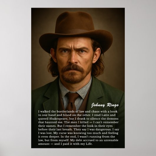 Johnny Ringo - Der gebildete Gunslinger Poster (Vorne)