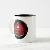 Johnny Rocket Raum-Tasse der Zweifarbige Tasse (Vorderseite Links)