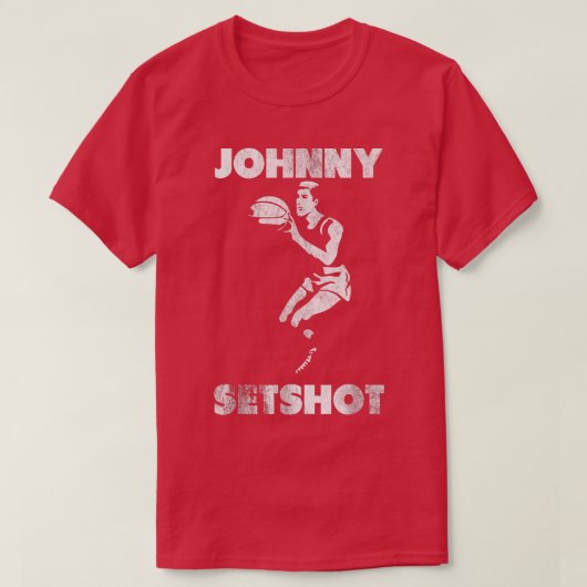 JOHNNY SETSHOT a funny basketball graphic T-Shirt (Design vorne)