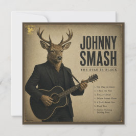 Johnny Smash Album: eine Parodie Mitteilungskarte