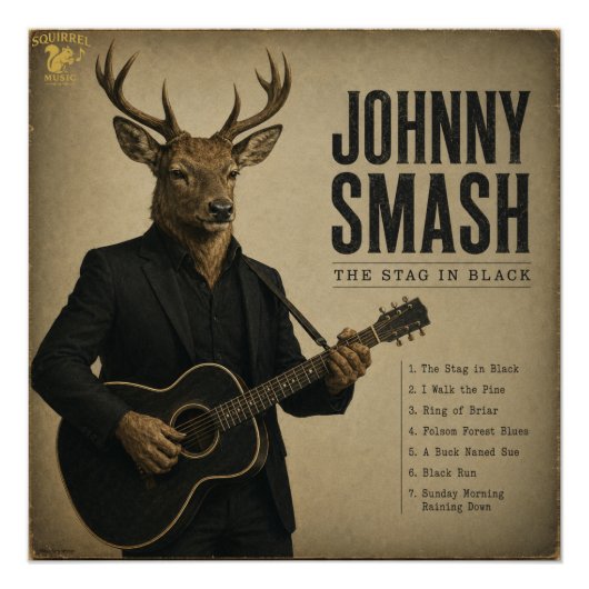 Johnny Smash Album: eine Parodie Poster (Vorderseite)