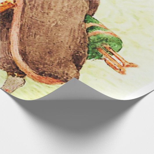 "Johnny Town mouse" von Beatrix Potter Geschenkpapier (Ecke)