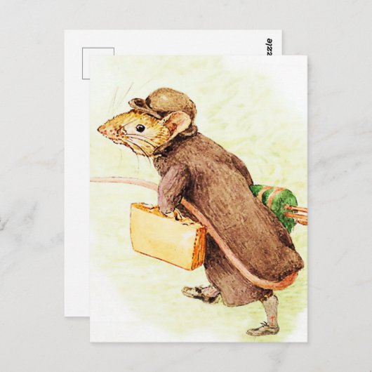 "Johnny Town mouse" von Beatrix Potter Postkarte (Vorne/Hinten)