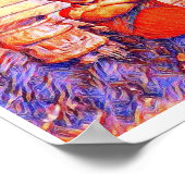 Johnny und das Totem, Psych, moderne Kunst Postkar Poster (Ecke)