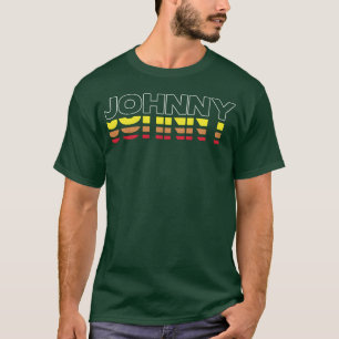 Johnny Vorname Lustig Vintage Sonnenuntergang John T-Shirt