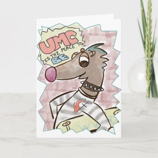 Johnny Weasel Greeting Card Karte (Vorderseite)
