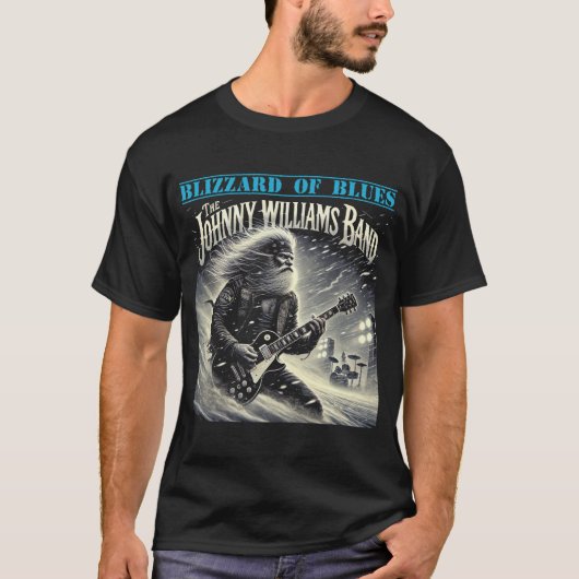 Johnny Williams Band Blizzard von Blues T-Shirt (Vorderseite)