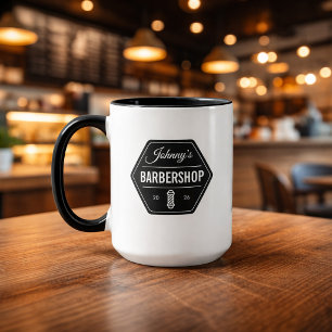 JOHNNY'S BARBERSHOP / Anpassbarer Barbershop-Beche Tasse