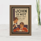 John's 40. Geburtstag Karte (Vorderseite)