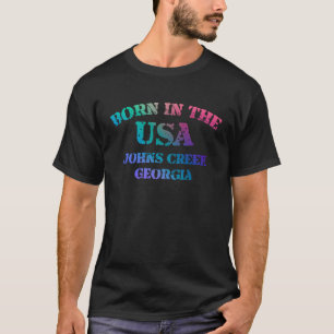 Johns Creek Georgia bedrückte Design T-Shirt