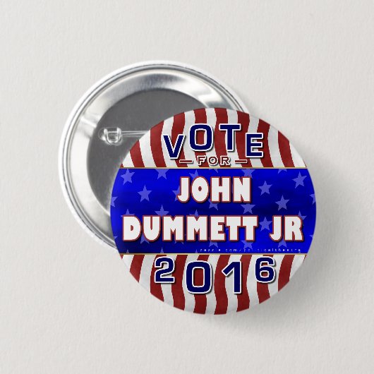 Johns Dummett Republikaner 2016 Button (Vorne & Hinten)