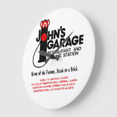 John's Garage Restaurants in Illinois Große Wanduhr (Winkel)