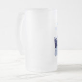 Johns- Hopkinsgletscher-mattierte GlasTasse Mattglas Bierglas (Vorderseite Links)