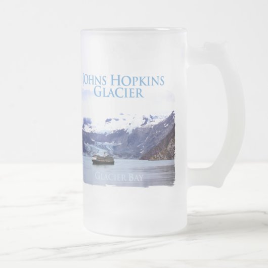 Johns- Hopkinsgletscher-mattierte GlasTasse Mattglas Bierglas (Rechts)
