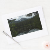 Johns Lake II am Glacier National Park Rechteckiger Aufkleber (Umschlag)