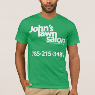 Johns Rasen-Salonarbeitshemd T-Shirt
