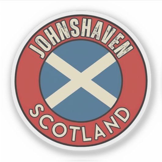 Johnshaven, Schottland Aufkleber (Vorderseite)