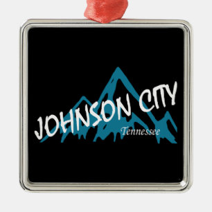 Johnson City Tennessee Berge Ornament Aus Metall
