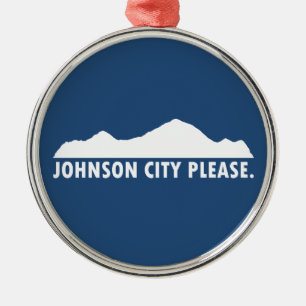 Johnson City Tennessee Bitte Ornament Aus Metall