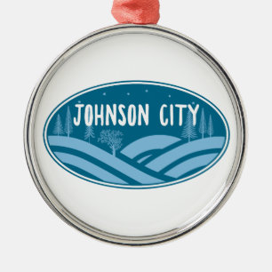 Johnson City Tennessee im Freien Ornament Aus Metall