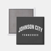 Johnson City Tennessee Magnet (Vorderseite/Rückseite)