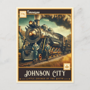 Johnson City, Tennessee VINTAG Postkarte