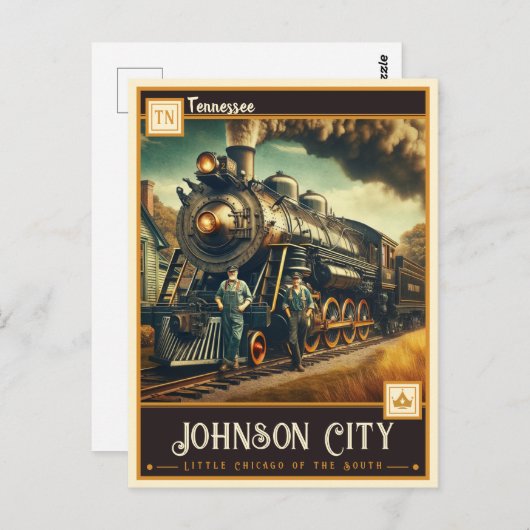 Johnson City, Tennessee | VINTAG Postkarte (Vorne/Hinten)