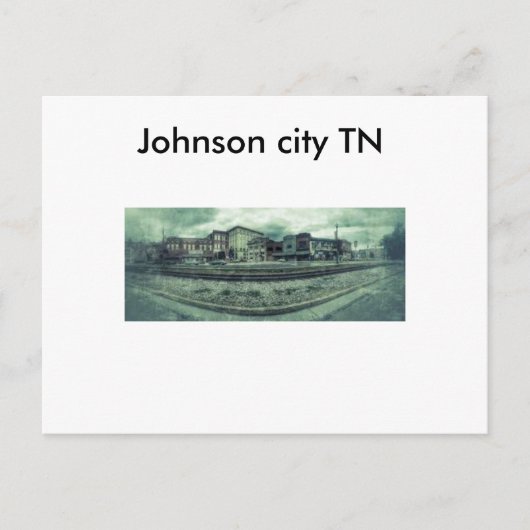 Johnson City TN Postkarte (Vorderseite)