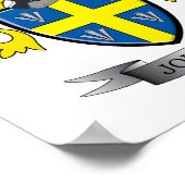 Johnson Coat of Arms Poster (Ecke)