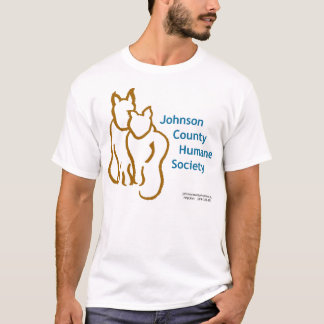 Johnson County menschlicher Gesellschafts-Logo-T - T-Shirt