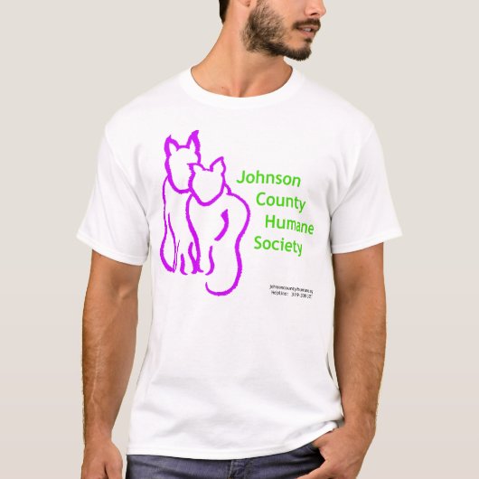 Johnson County menschlicher Gesellschafts-T - T-Shirt (Vorderseite)