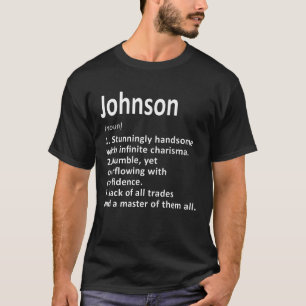 Johnson Definition Personalisiert Name Funny Birth T-Shirt