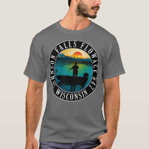 Johnson Falls Flowage 647 Wisconsin Fishing T-Shirt