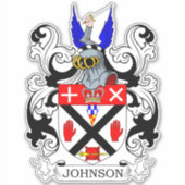 Johnson Familienwappen Aufkleber (Vorderseite)